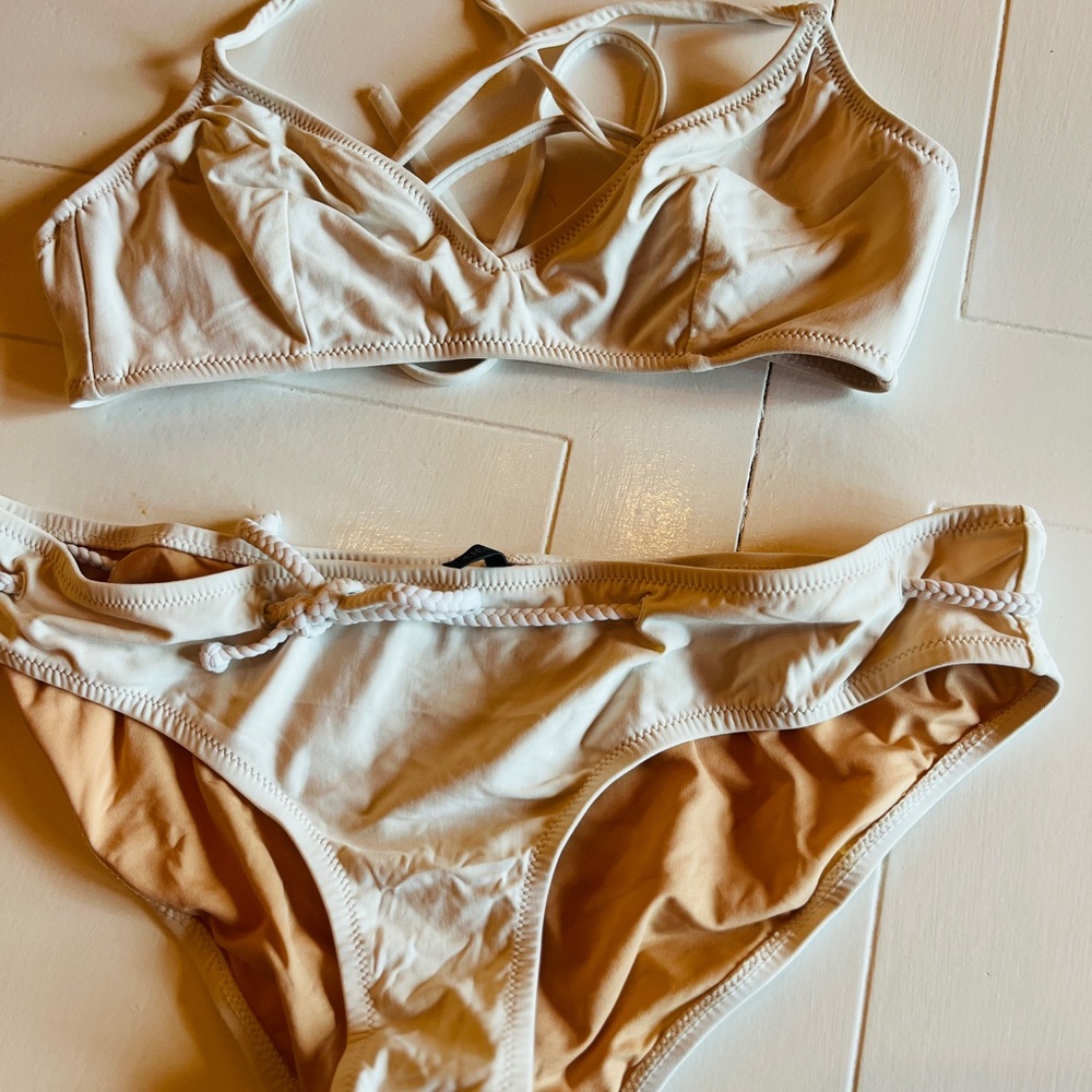 J. Crew White Bikini